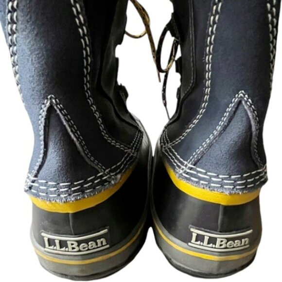 L.L. Bean Suede Winter Snow PAC Duck Boots with Liner #295601 - Blue - Kid 5 - Picture 5 of 13